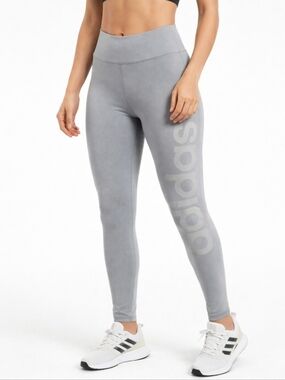 🎉Adidas Yoga Leggings Logo Spell Out Pants Sz Med